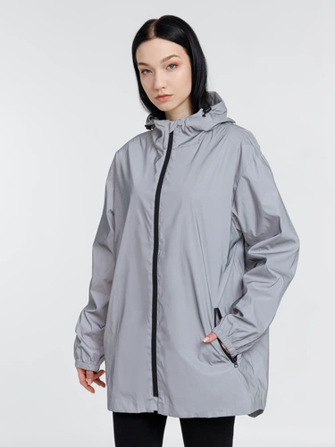 Парка Manifest из светоотражающей ткани, серая Парка Manifest из светоотражающей ткани, серая