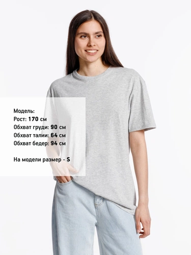 Футболка унисекс Streetwise, серый меланж Футболка унисекс Streetwise, серый меланж