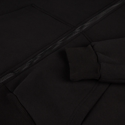 Толстовка унисекс оверсайз Zippy, черная Толстовка унисекс оверсайз Zippy, черная