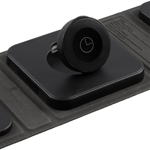 Складная станция беспроводной зарядки triFlex, черная Складная станция беспроводной зарядки triFlex, черная