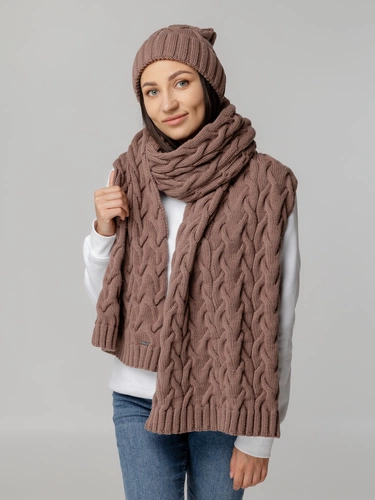 Шарф Loren, коричневый Шарф Loren, коричневый