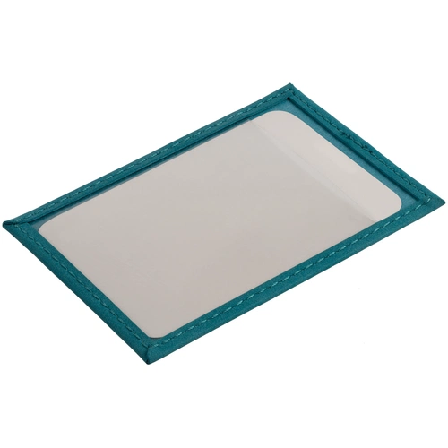 Чехол для пропуска Nubuk, бирюзовый Чехол для пропуска Nubuk, бирюзовый