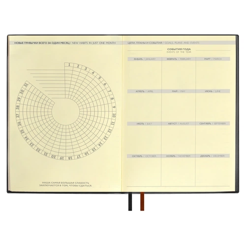 Ежедневник Avila, недатированный, черный Ежедневник Avila, недатированный, черный