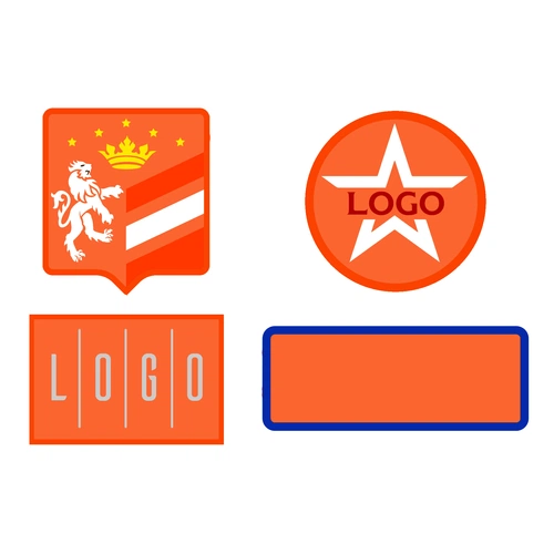 Шеврон из габардина Gabo M, оранжевый Шеврон из габардина Gabo M, оранжевый