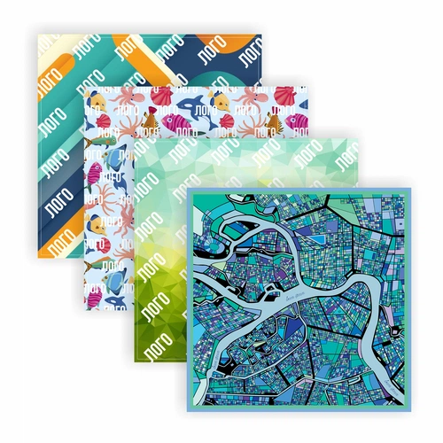 Платок с печатью на заказ ColorSharm, S Платок с печатью на заказ ColorSharm, S