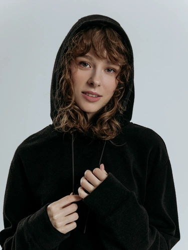 Худи унисекс Prima Vista, черное Худи унисекс Prima Vista, черное