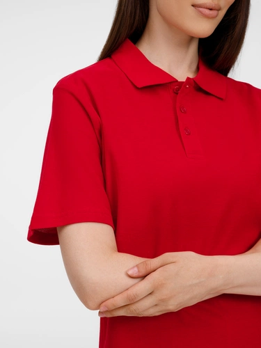 Рубашка поло унисекс Tervise, красная Рубашка поло унисекс Tervise, красная