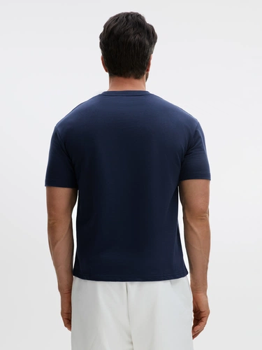 Футболка унисекс Durington, темно-синяя Футболка унисекс Durington, темно-синяя