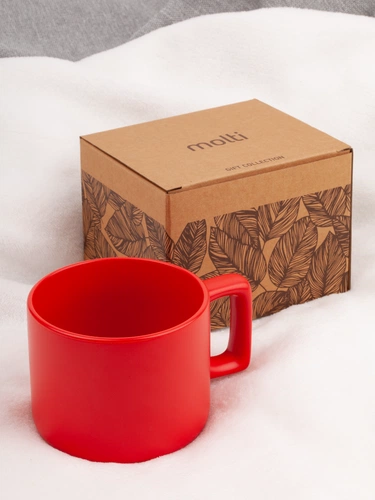 Чашка Jumbo в коробке матовая, красная Чашка Jumbo в коробке матовая, красная