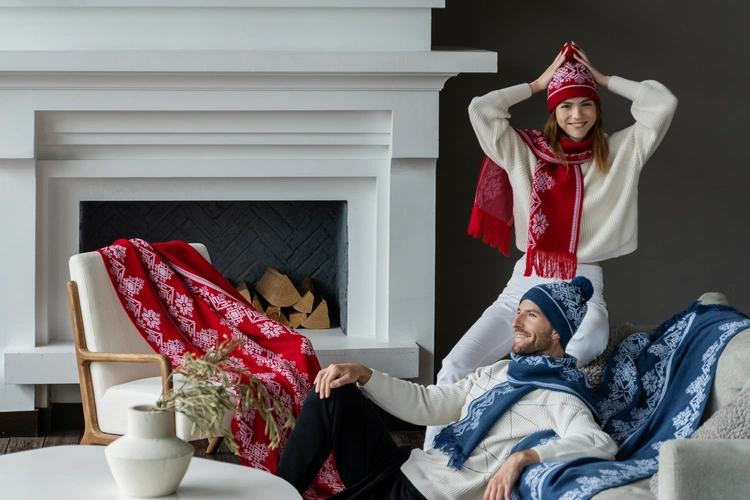 Плед Onego, красный Плед Onego, красный