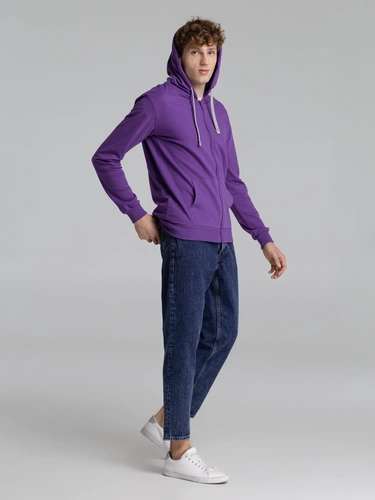 Толстовка на молнии с капюшоном Unit Siverga, фиолетовая Толстовка на молнии с капюшоном Unit Siverga, фиолетовая