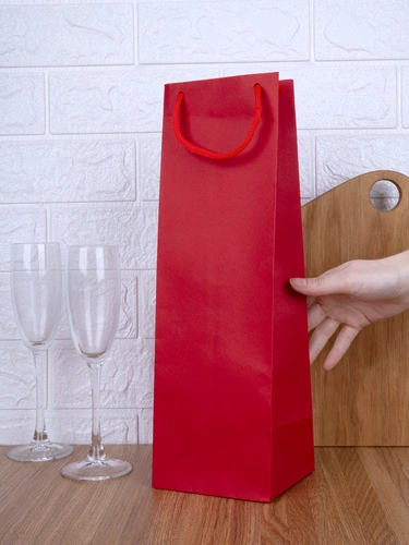 Пакет под бутылку Vindemia, красный Пакет под бутылку Vindemia, красный