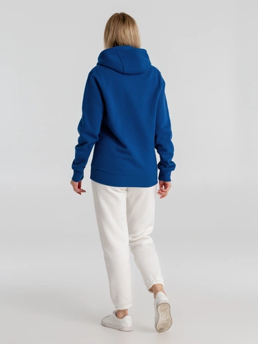 Толстовка с капюшоном унисекс King, ярко-синяя Толстовка с капюшоном унисекс King, ярко-синяя