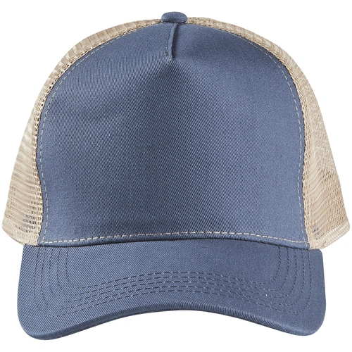 Бейсболка Blink, синяя (джинс) с бежевым Бейсболка Blink, синяя (джинс) с бежевым