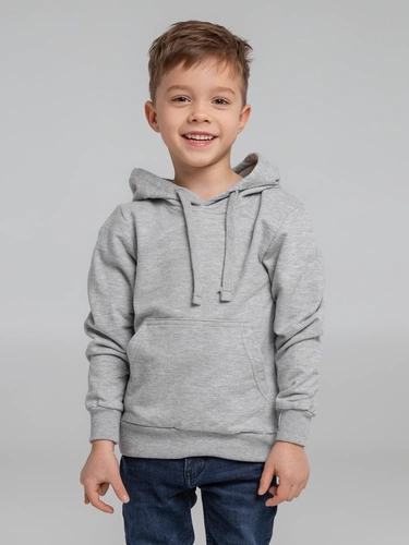 Толстовка с капюшоном детская Kirenga Kids, серый меланж Толстовка с капюшоном детская Kirenga Kids, серый меланж
