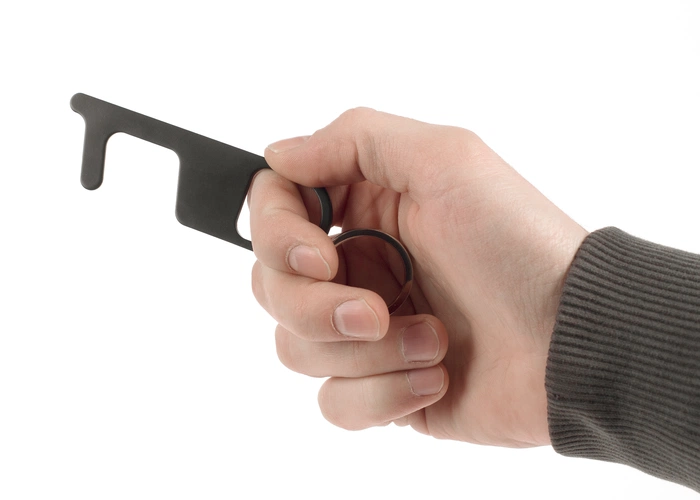 Брелок Poke для бесконтактных нажатий, черный Брелок Poke для бесконтактных нажатий, черный