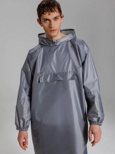 Дождевик-анорак Alatau, серый, единый размер Дождевик-анорак Alatau, серый, единый размер