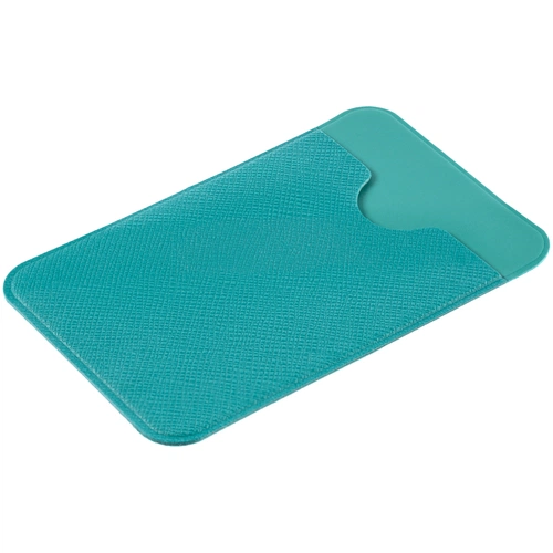 Чехол для карты на телефон Devon, бирюзовый Чехол для карты на телефон Devon, бирюзовый