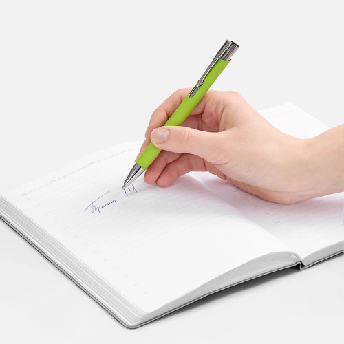 Ручка шариковая Keskus Soft Touch в футляре, зеленое яблоко Ручка шариковая Keskus Soft Touch в футляре, зеленое яблоко