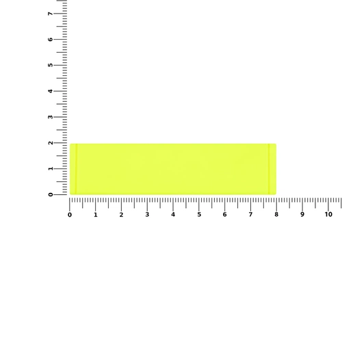 Лейбл из ПВХ Dzeta, S, желтый неон Лейбл из ПВХ Dzeta, S, желтый неон