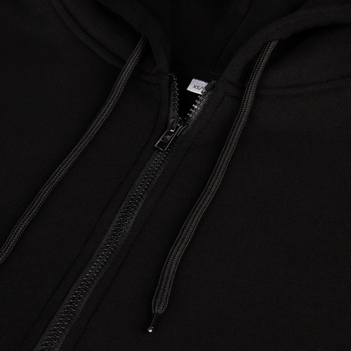 Толстовка унисекс оверсайз Zippy, черная Толстовка унисекс оверсайз Zippy, черная