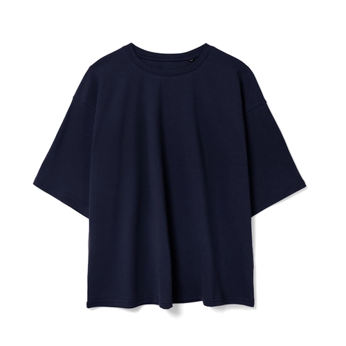 Футболка унисекс оверсайз Street Vibes, темно-синяя Футболка унисекс оверсайз Street Vibes, темно-синяя