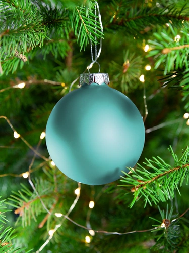Елочный шар Finery Matt, 8 см, матовый бирюзовый Елочный шар Finery Matt, 8 см, матовый бирюзовый