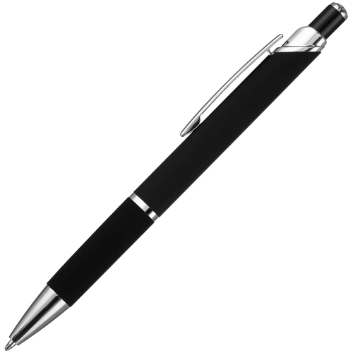 Ручка шариковая Chromos Soft Touch, черная Ручка шариковая Chromos Soft Touch, черная