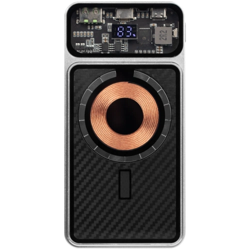 Магнитный беспроводной аккумулятор Cooper Prime 10000 мАч, серебристый Магнитный беспроводной аккумулятор Cooper Prime 10000 мАч, серебристый