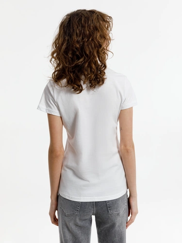 Футболка женская T-bolka Lady, белая (белоснежная) Футболка женская T-bolka Lady, белая (белоснежная)