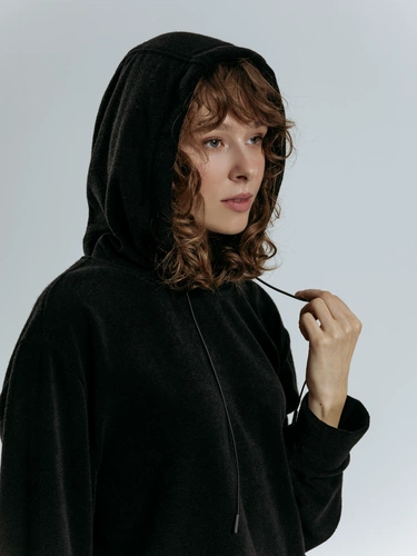 Худи унисекс Prima Vista, черное Худи унисекс Prima Vista, черное