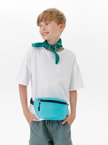 Детская поясная сумка Sonrisa, бирюзовая Детская поясная сумка Sonrisa, бирюзовая