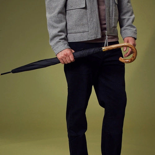 Зонт-трость Commissioner, черный Зонт-трость Commissioner, черный