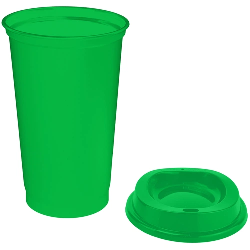 Стакан с крышкой Color Cap, зеленый Стакан с крышкой Color Cap, зеленый