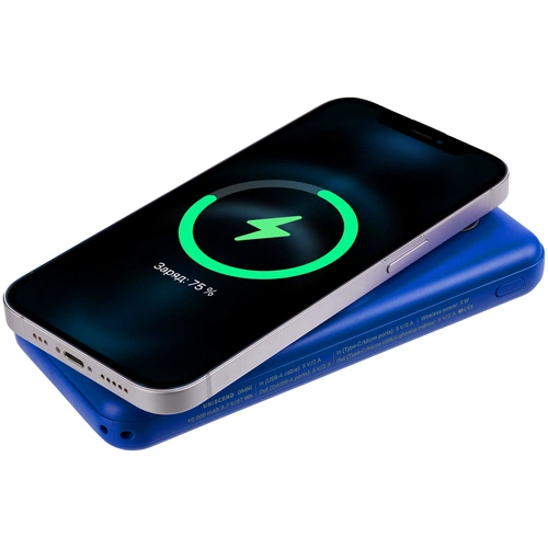 Внешний аккумулятор Omni Qi 10000 мАч, синий Внешний аккумулятор Omni Qi 10000 мАч, синий