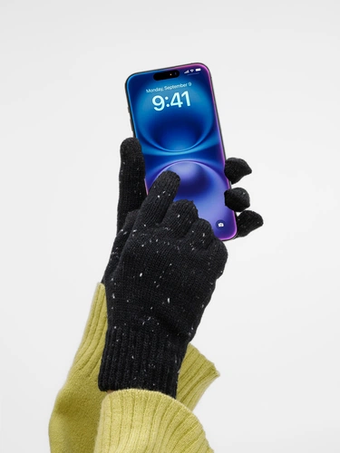 Перчатки сенсорные Spotti Senso, черные Перчатки сенсорные Spotti Senso, черные