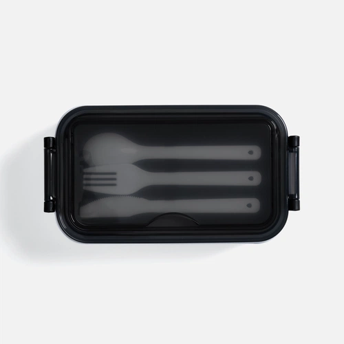 Ланчбокс Pranzo, белый с черным Ланчбокс Pranzo, белый с черным