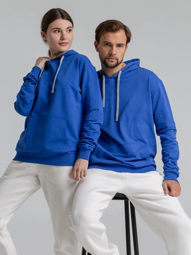 Толстовка с капюшоном Unit Kirenga, ярко-синяя Толстовка с капюшоном Unit Kirenga, ярко-синяя