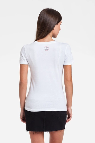 Футболка женская «Давай возьмемся за руки», белая Футболка женская «Давай возьмемся за руки», белая