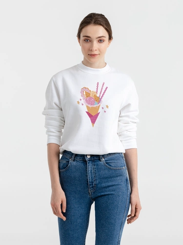 Толстовка «Осака. Каммихин», белая Толстовка «Осака. Каммихин», белая