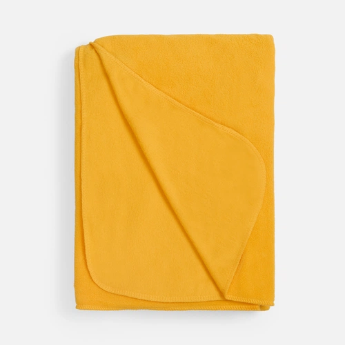 Флисовый плед Warm&Peace, желтый Флисовый плед Warm&Peace, желтый