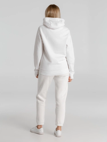 Толстовка с капюшоном унисекс King, белая Толстовка с капюшоном унисекс King, белая