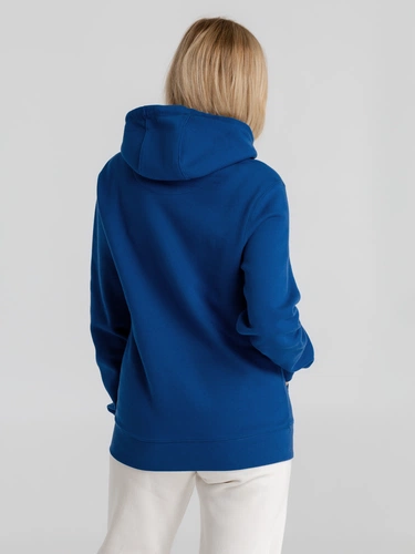 Толстовка с капюшоном унисекс King, ярко-синяя Толстовка с капюшоном унисекс King, ярко-синяя