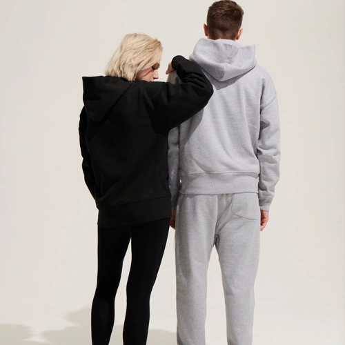 Худи оверсайз унисекс Origin, серый меланж Худи оверсайз унисекс Origin, серый меланж