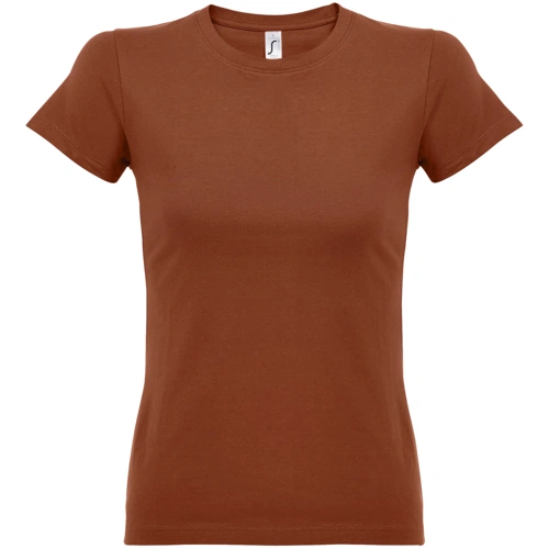 Футболка женская Imperial Women 190, коричневая (терракотовая) Футболка женская Imperial Women 190, коричневая (терракотовая)