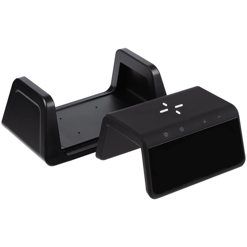 Настольный стерилизатор с беспроводной зарядкой и часами UV Depot, черный Настольный стерилизатор с беспроводной зарядкой и часами UV Depot, черный