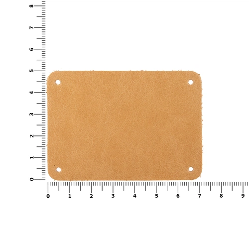 Лейбл кожаный Beta, XL, бежевый Лейбл кожаный Beta, XL, бежевый