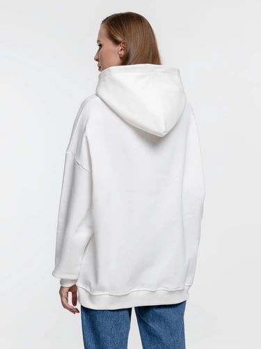 Худи оверсайз Kulonga Comfort Heavy, молочно-белое Худи оверсайз Kulonga Comfort Heavy, молочно-белое