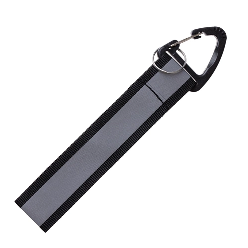 Светоотражающий брелок Flashline, серый с черным Светоотражающий брелок Flashline, серый с черным