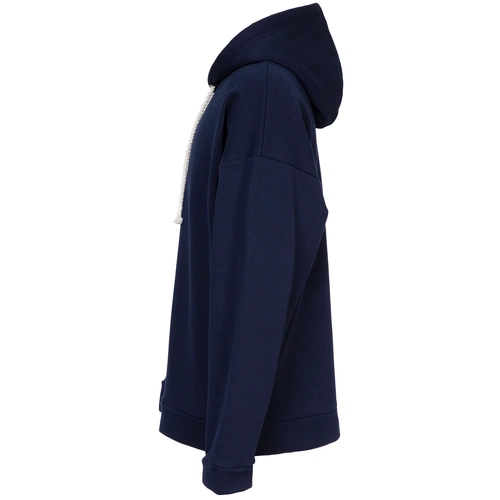 Худи унисекс оверсайз Seamark, темно-синее Худи унисекс оверсайз Seamark, темно-синее